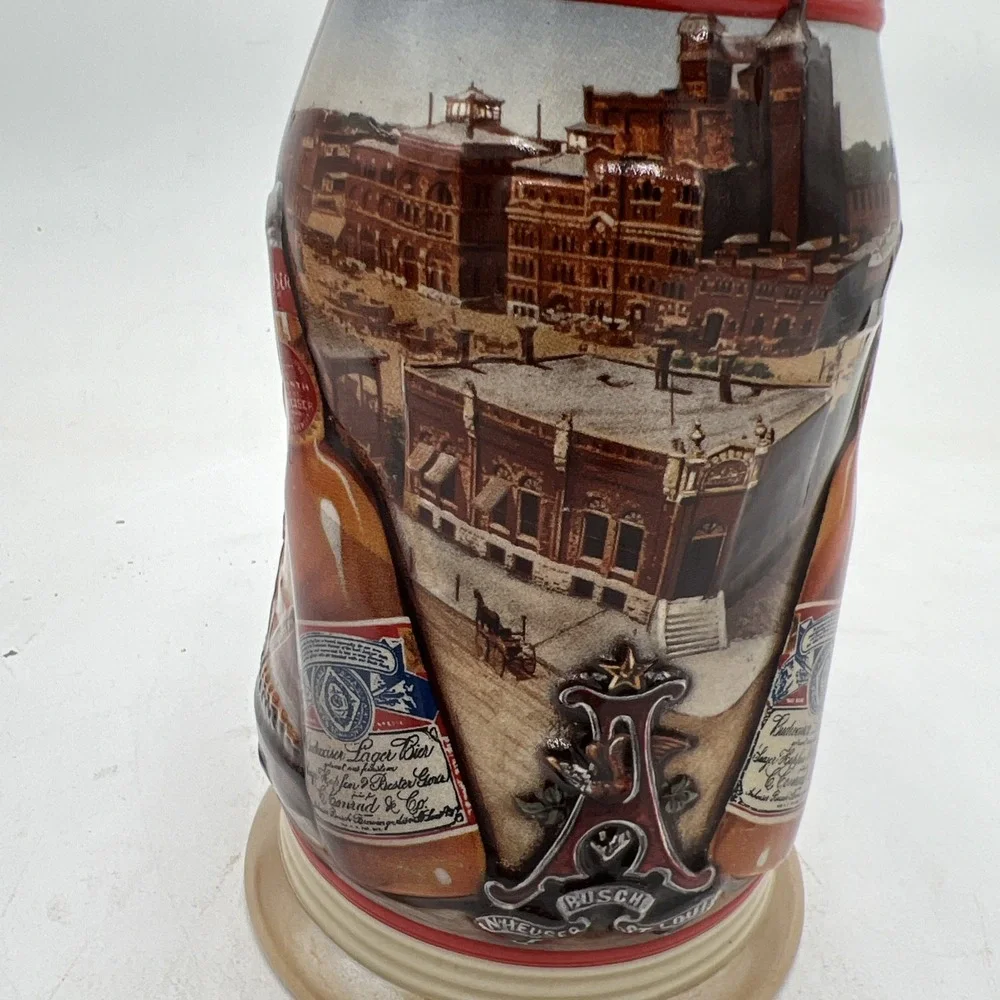 1999 Anheuser Busch Membership Stein Golden Age of Brewing CB10 Lid